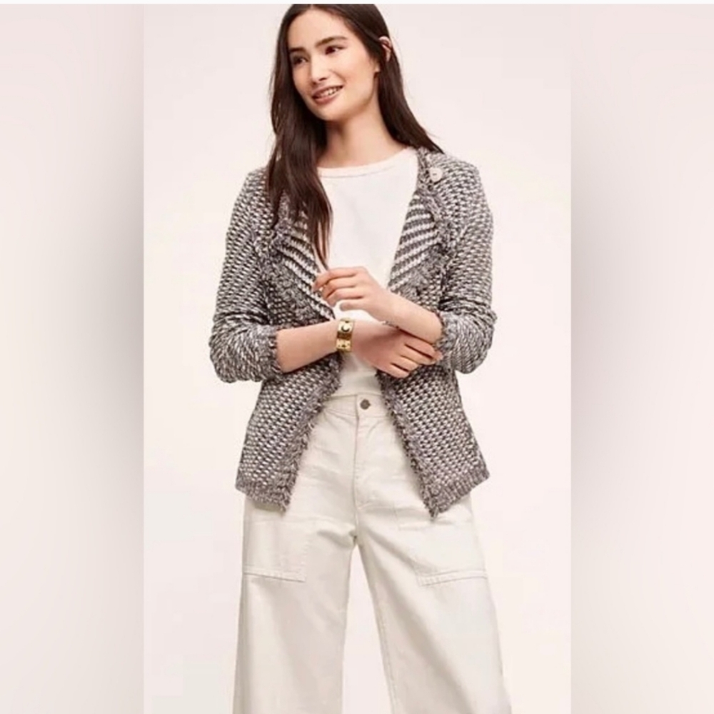 Anthropologie x Angel Of The North | M | Tipperary Tweed Knit Cardigan Sweater